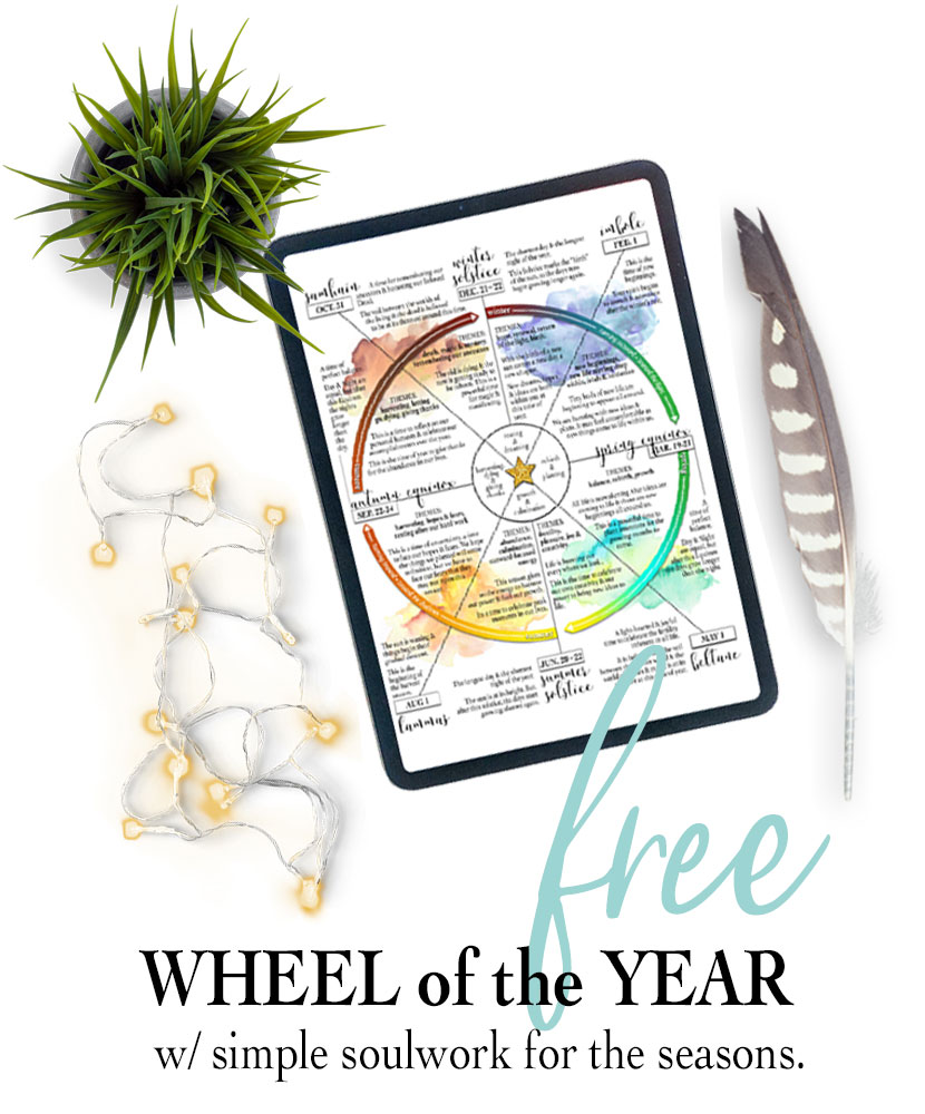 The Wheel of the Year with simple soulwork for the seasons