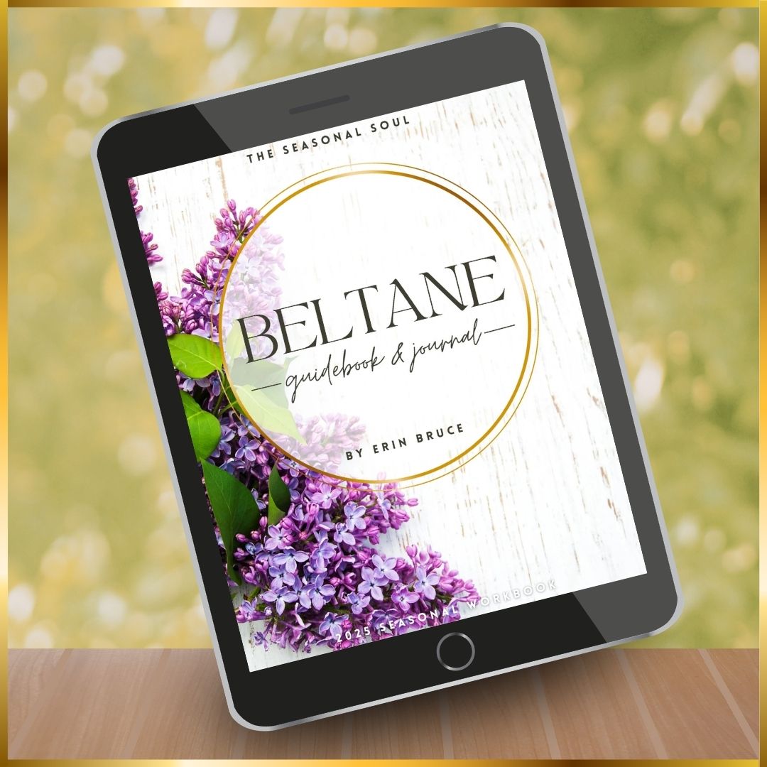 Beltane digital guidebook displayed on iPad for seasonal spiritual practice and personal growth